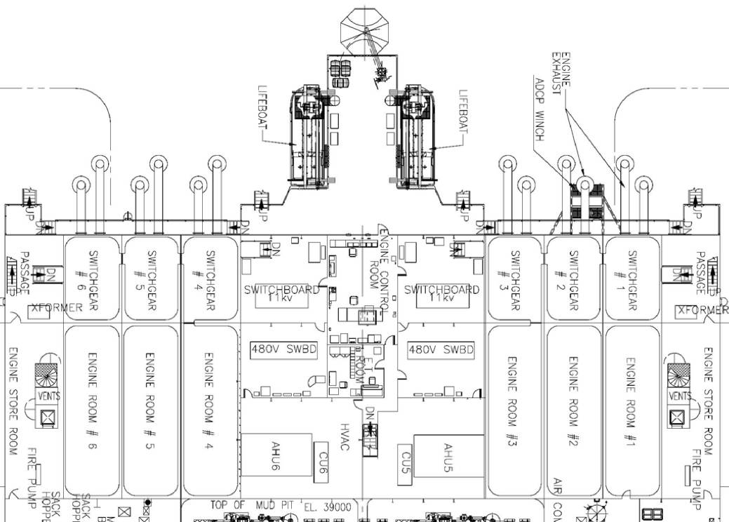 Wartsila 8l32 чертеж